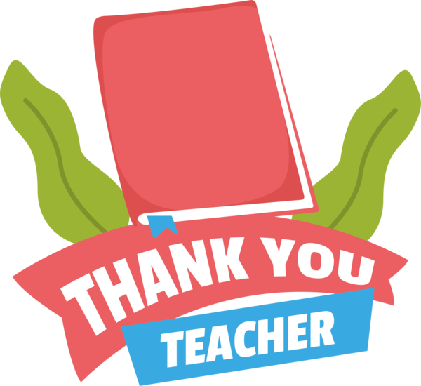 Transparent World Teacher's Day Design Logo for Thank You Teacher for World Teachers Day