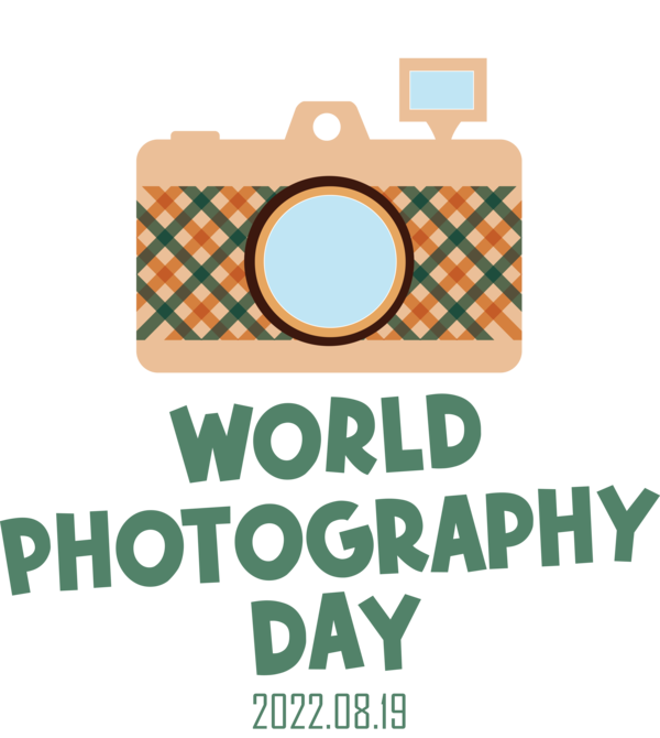 Transparent World Photography Day Design Logo Line for Photography Day for World Photography Day