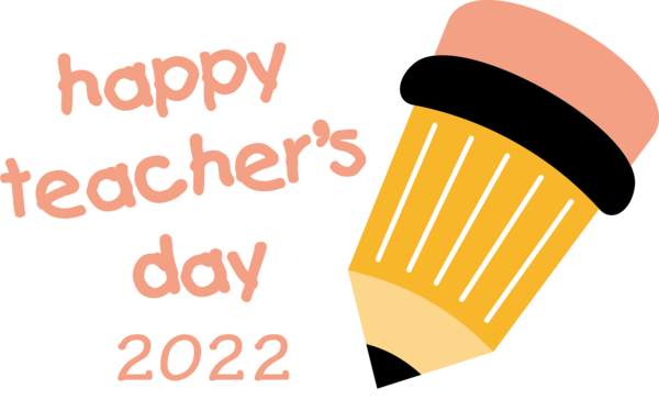 Transparent World Teacher's Day Logo Yellow Design for Teachers' Days for World Teachers Day