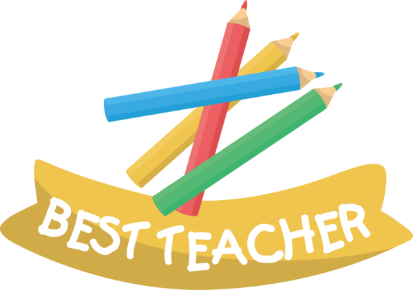 Transparent World Teacher's Day Logo Line Mathematics for Best Teacher for World Teachers Day