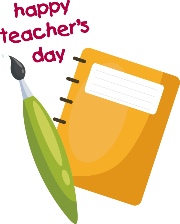Transparent World Teacher's Day Design Line Text for Teachers' Days for World Teachers Day