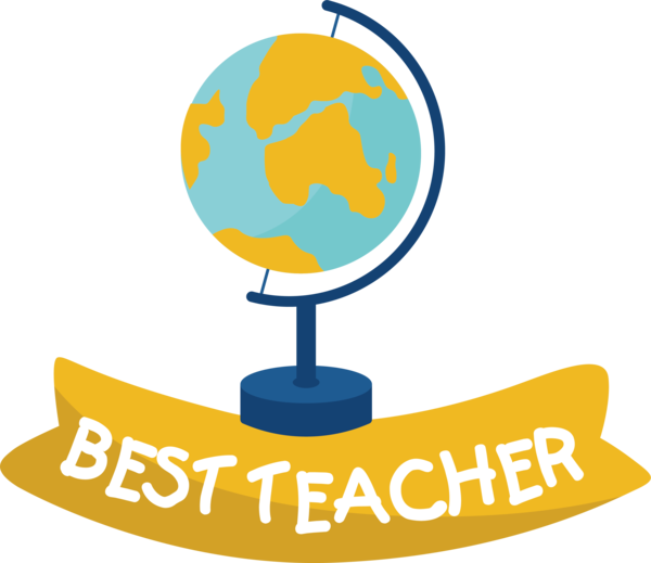 Transparent World Teacher's Day Human Logo Yellow for Best Teacher for World Teachers Day