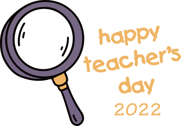 Transparent World Teacher's Day Logo Magnifying glass Design for Teachers' Days for World Teachers Day