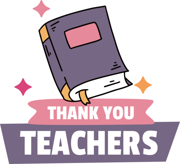 Transparent World Teacher's Day Design Logo Cartoon for Thank You Teacher for World Teachers Day