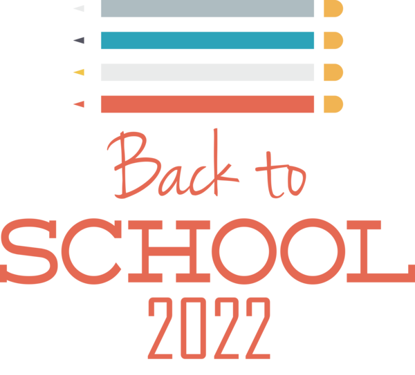 Transparent Back to School Logo Font Line for Back to School 2022 for Back To School