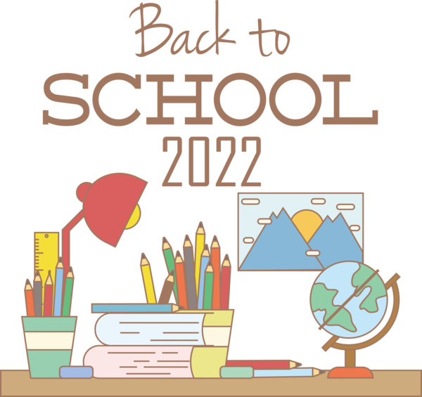 Transparent Back to School Drawing Design Logo for Back to School 2022 for Back To School