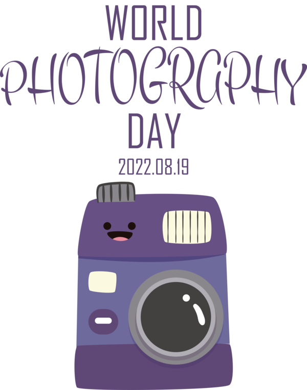 Transparent World Photography Day Font Design Line for Photography Day for World Photography Day