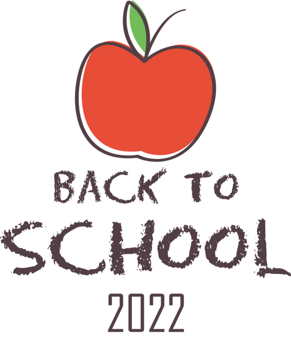 Transparent Back to School M-095 Logo Fruit for Back to School 2022 for Back To School