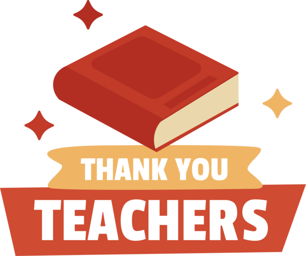 Transparent World Teacher's Day Logo Line Design for Thank You Teacher for World Teachers Day