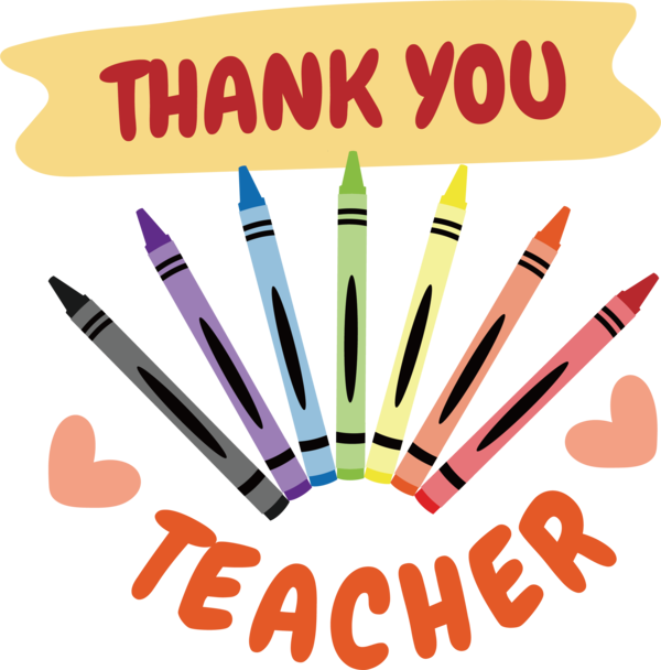 Transparent World Teacher's Day Writing implement Design Writing for Thank You Teacher for World Teachers Day