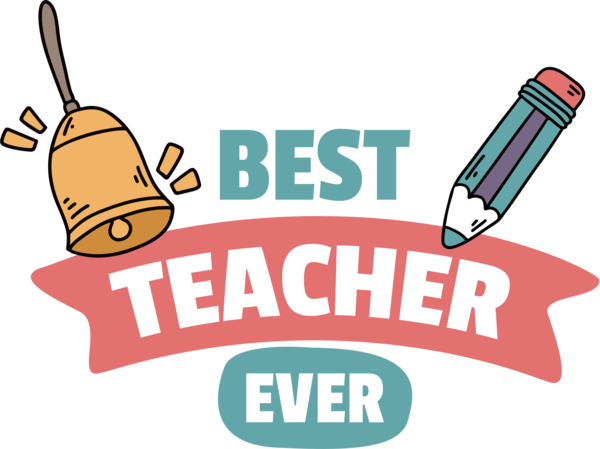 Transparent World Teacher's Day Design Logo Cartoon for Best Teacher for World Teachers Day