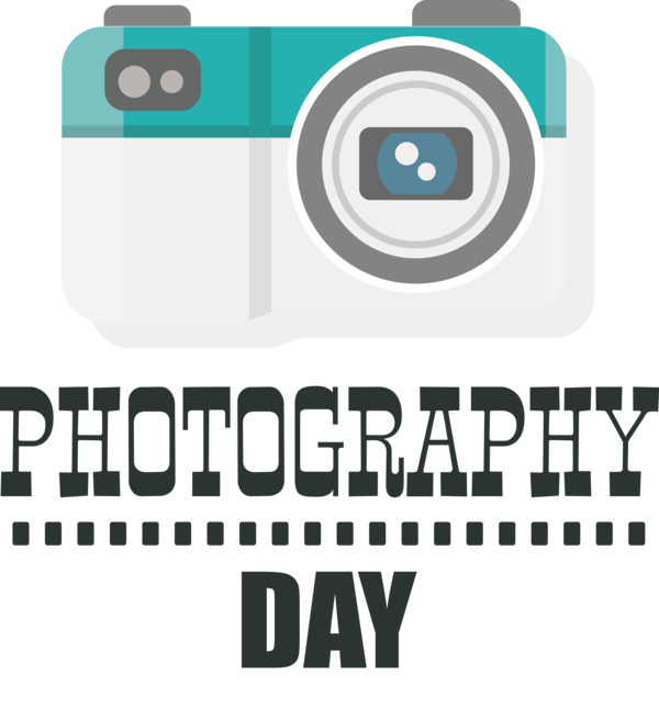 Transparent World Photography Day Logo Design Text for Photography Day for World Photography Day