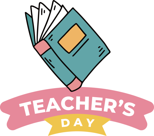 Transparent World Teacher's Day Logo Design Line for Teachers' Days for World Teachers Day