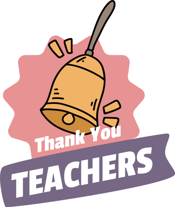 Transparent World Teacher's Day Logo Text Line for Thank You Teacher for World Teachers Day