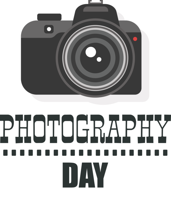Transparent World Photography Day Camera Lens DSLR Camera Camera for Photography Day for World Photography Day