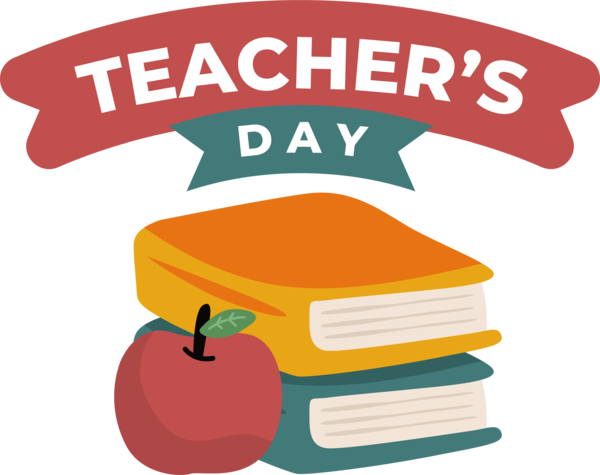 Transparent World Teacher's Day Logo Fruit for Teachers' Days for World Teachers Day