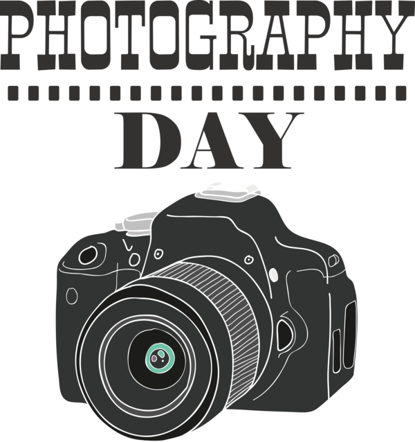 Transparent World Photography Day DSLR Camera Camera SLR Camera for Photography Day for World Photography Day