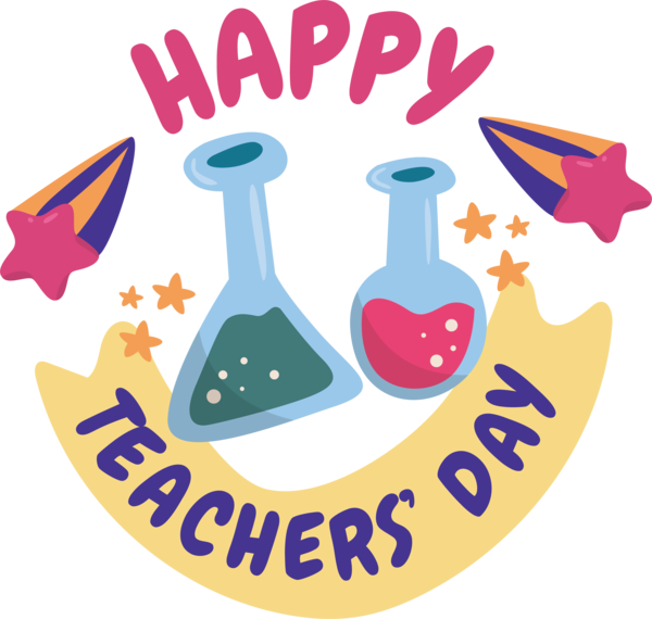 Transparent World Teacher's Day Logo Line Text for Teachers' Days for World Teachers Day