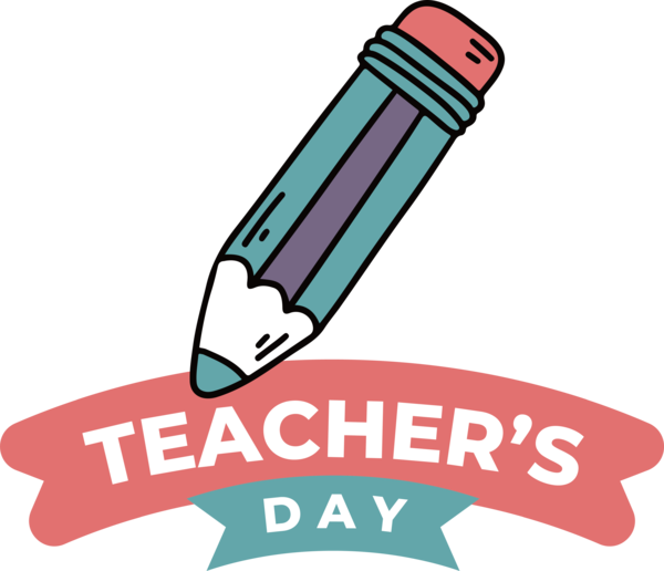 Transparent World Teacher's Day Logo Line Text for Teachers' Days for World Teachers Day