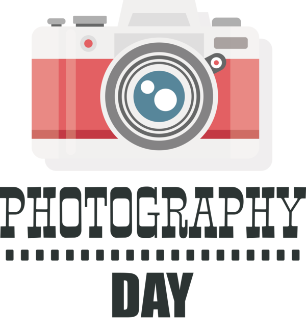 Transparent World Photography Day Design Logo Font for Photography Day for World Photography Day