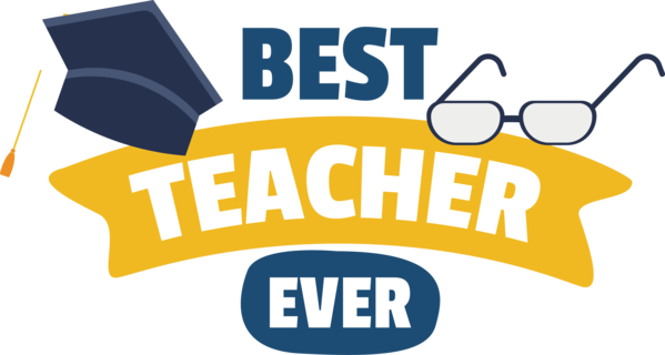 Transparent World Teacher's Day Design Human Logo for Best Teacher for World Teachers Day