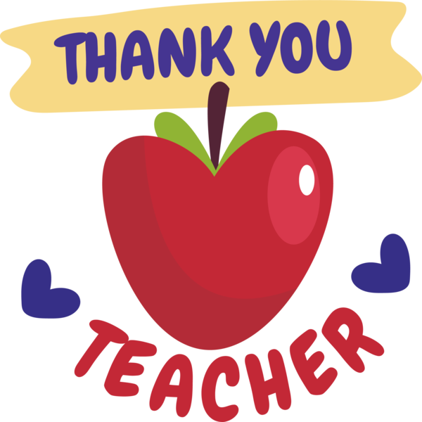 Transparent World Teacher's Day Flower Logo Heart for Thank You Teacher for World Teachers Day