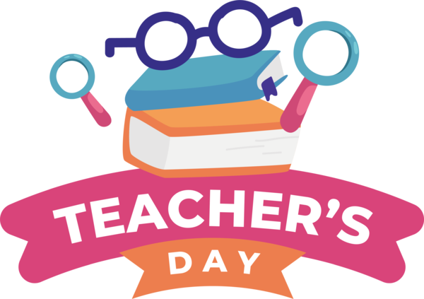 Transparent World Teacher's Day Logo Human Design for Teachers' Days for World Teachers Day