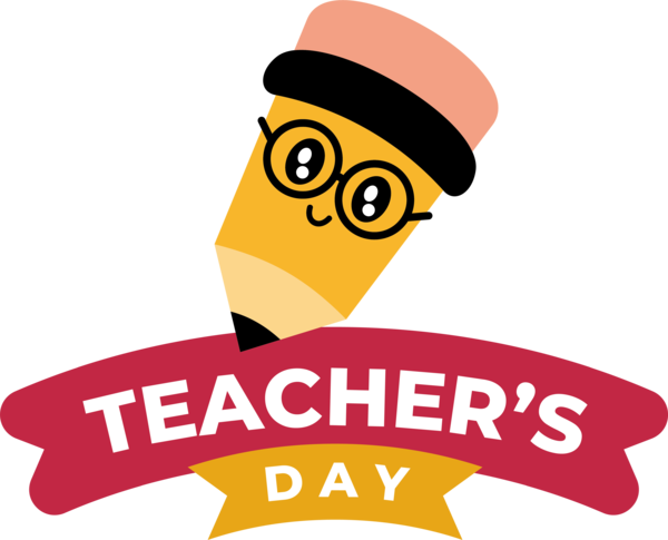 Transparent World Teacher's Day Logo Cartoon Line for Teachers' Days for World Teachers Day