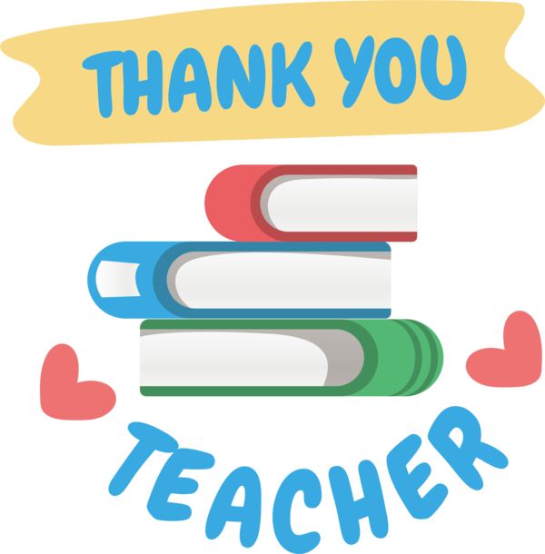 Transparent World Teacher's Day Logo Design Line for Thank You Teacher for World Teachers Day