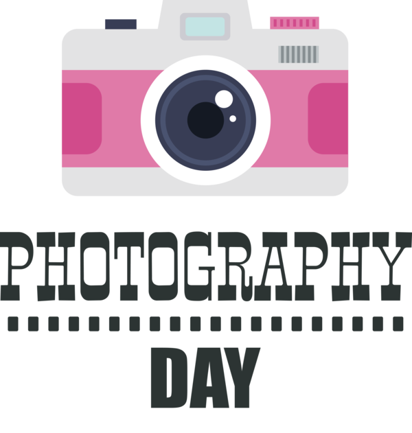 Transparent World Photography Day Digital Camera Design Logo for Photography Day for World Photography Day