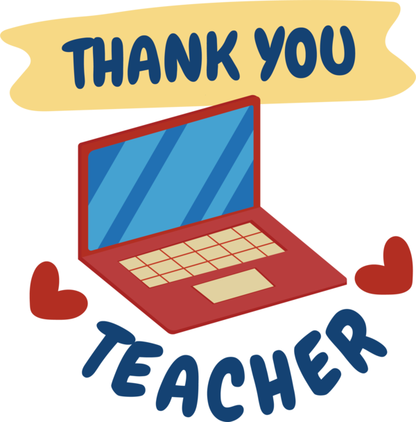 Transparent World Teacher's Day Logo Line Text for Thank You Teacher for World Teachers Day