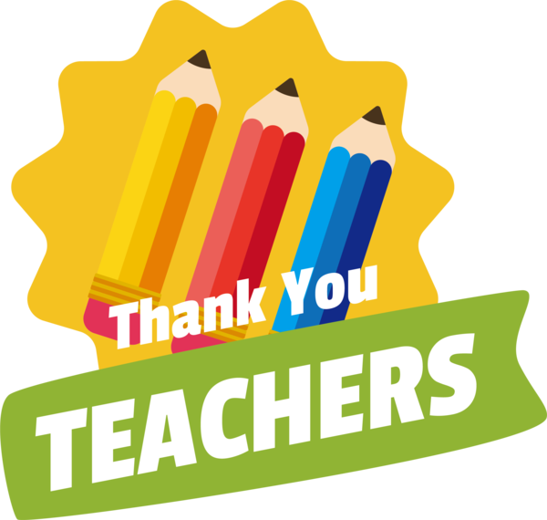Transparent World Teacher's Day Logo Design Yellow for Thank You Teacher for World Teachers Day