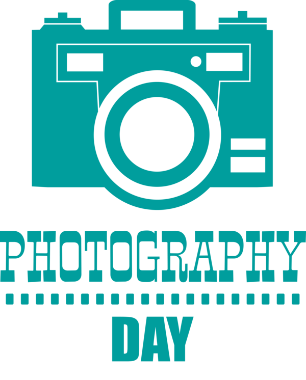 Transparent World Photography Day Logo Number Design for Photography Day for World Photography Day