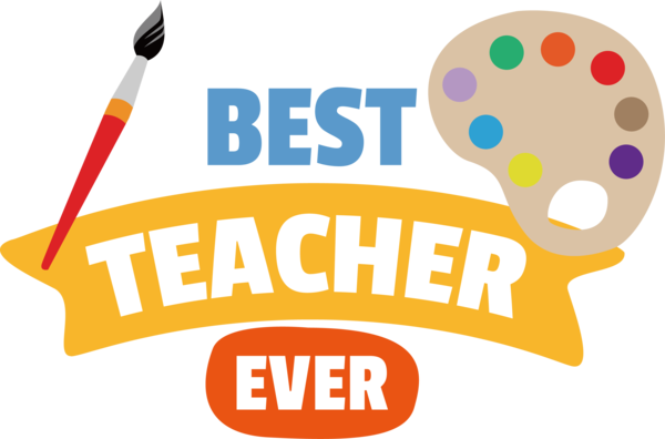 Transparent World Teacher's Day Logo Design Line for Best Teacher for World Teachers Day