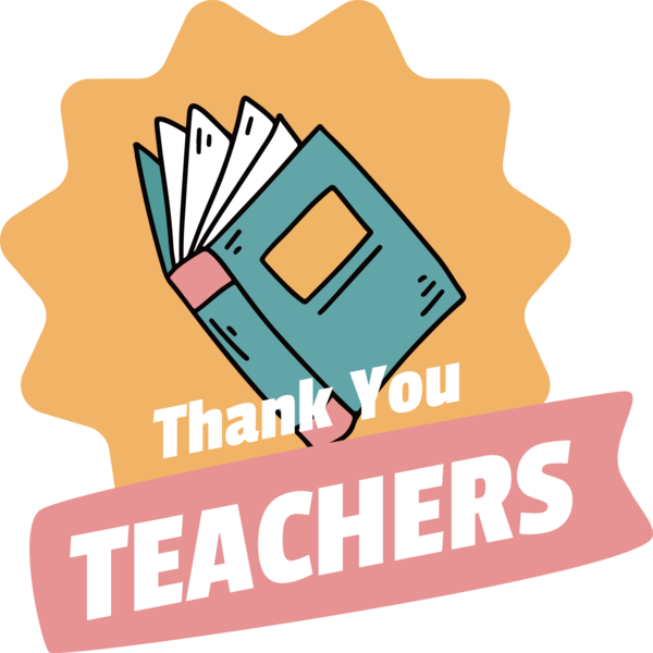 Transparent World Teacher's Day Logo Pilsener of El Salvador Design for Thank You Teacher for World Teachers Day