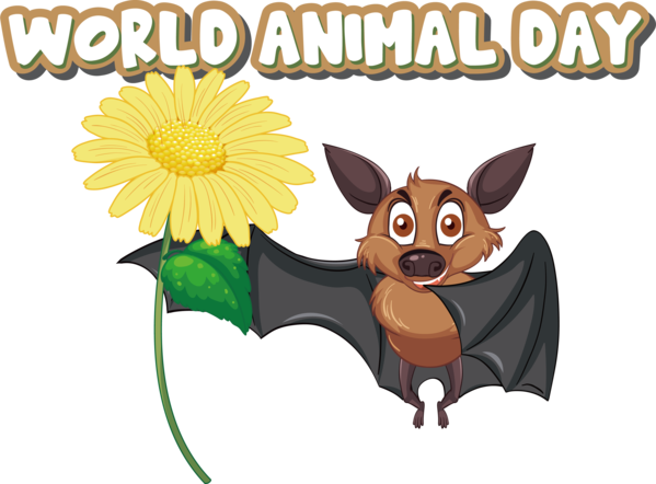 Transparent World Animal Day Bats Royalty-free Drawing for Animal Day for World Animal Day