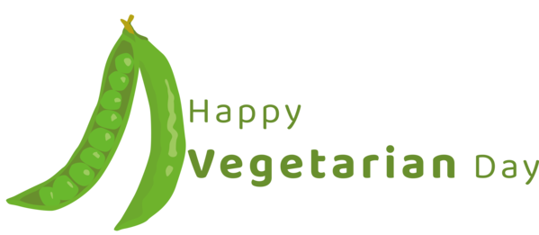 Transparent World Vegetarian Day Logo Font Leaf for Vegetarian Day for World Vegetarian Day