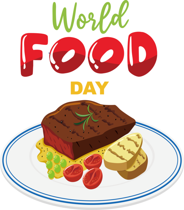 Transparent World Food Day Line Text Dish Network for Food Day for World Food Day