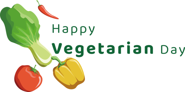 Transparent World Vegetarian Day Natural food Vegetable Logo for Vegetarian Day for World Vegetarian Day