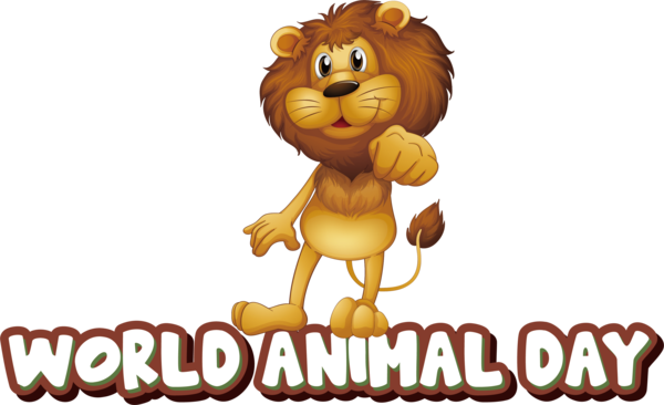 Transparent World Animal Day Lion Drawing Royalty-free for Animal Day for World Animal Day