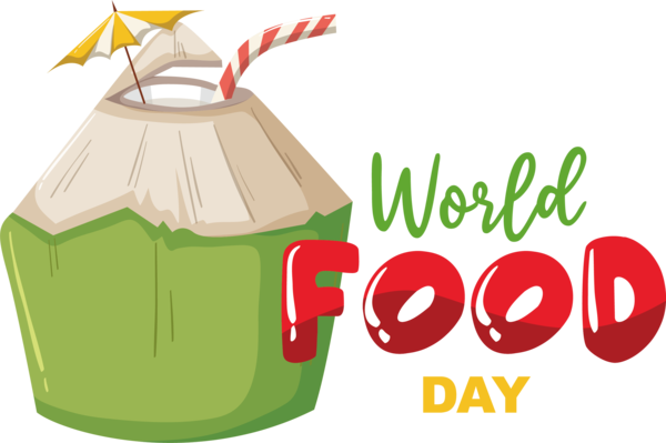 Transparent World Food Day Design Logo Text for Food Day for World Food Day