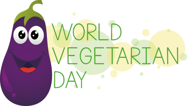 Transparent World Vegetarian Day Logo Design Green for Vegetarian Day for World Vegetarian Day