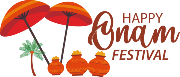 Transparent Onam Onam Kerala Festival Logo for Onam Harvest Festival for Onam