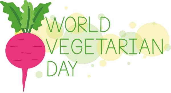 Transparent World Vegetarian Day Logo Leaf Green for Vegetarian Day for World Vegetarian Day
