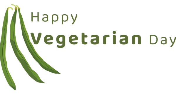 Transparent World Vegetarian Day Logo Font Leaf for Vegetarian Day for World Vegetarian Day