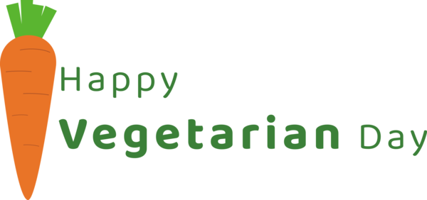 Transparent World Vegetarian Day Logo Human Design for Vegetarian Day for World Vegetarian Day