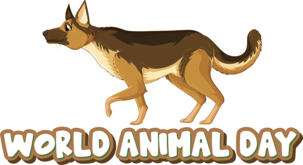 Transparent World Animal Day German Shepherd Australian Cattle Dog African wild dog for Animal Day for World Animal Day