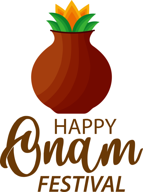 Transparent Onam Logo Fruit for Onam Harvest Festival for Onam