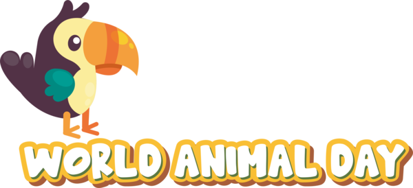 Transparent World Animal Day Birds Logo Cartoon for Animal Day for World Animal Day