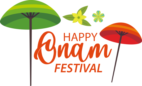 Transparent Onam Leaf Logo Sports medicine for Onam Harvest Festival for Onam